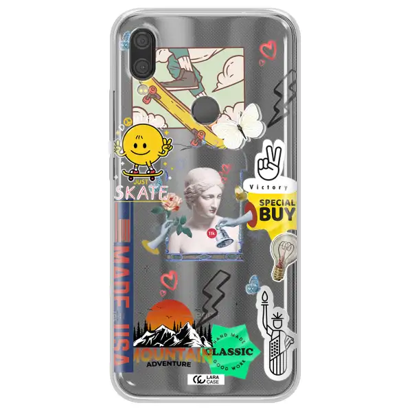 Usa Symbols Xiaomi Redmi Note 7 Clear TPU Case