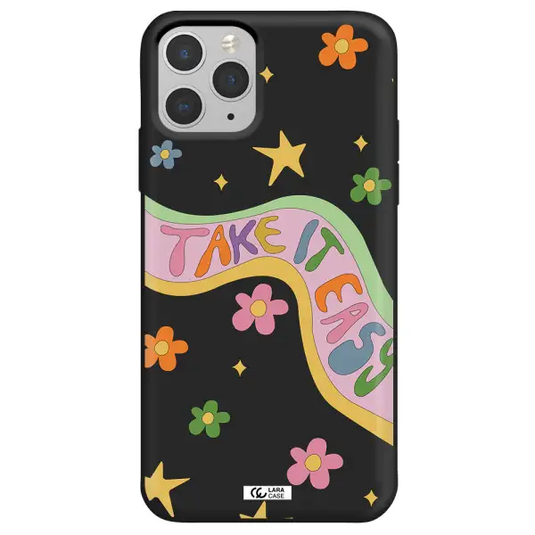 Take It Easy Apple iPhone 11 pro max Silicone black Case