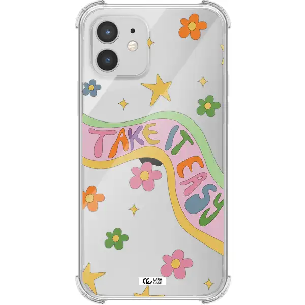 Take It Easy Apple iPhone 12 Clear PC Case