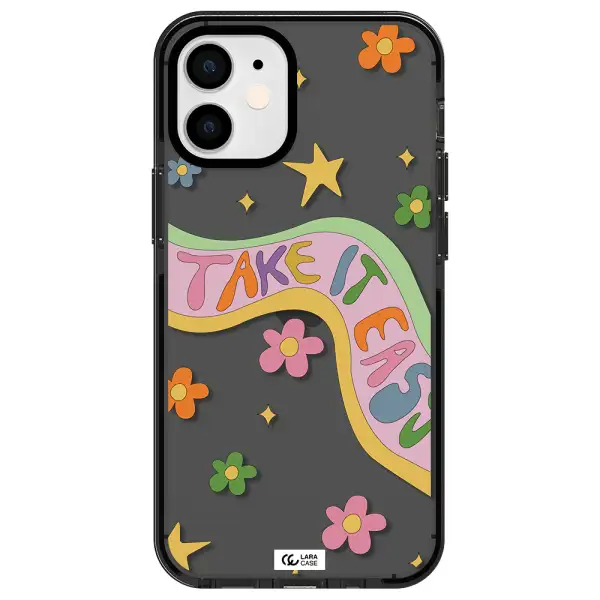 Take It Easy Apple iPhone 12 mini impact Smoke Black Case