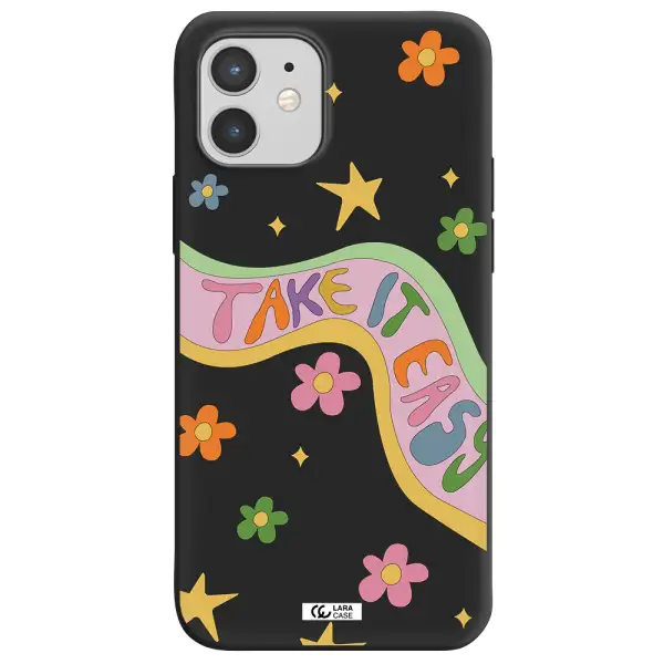 Take It Easy Apple iPhone 12 mini Silicone black Case