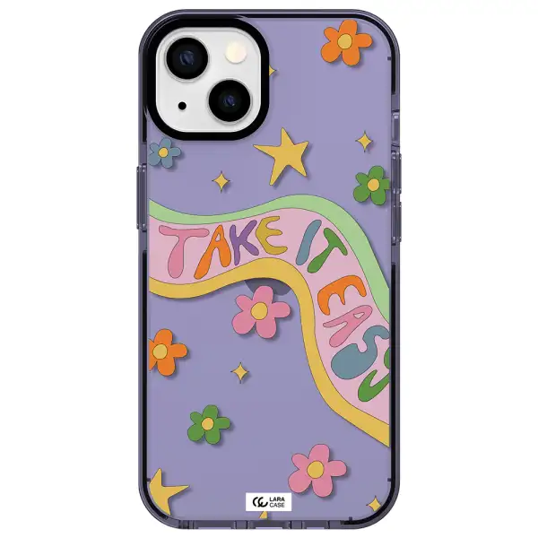 Take It Easy Apple iPhone 13 impact Lilac Case