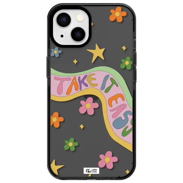 Take It Easy Apple iPhone 13 impact Smoke Black Case