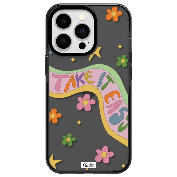 Take It Easy Apple iPhone 13 Pro impact Smoke Black Case