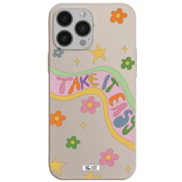 Take It Easy Apple iPhone 13 Pro Silicone Stone Case