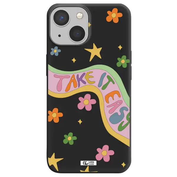 Take It Easy Apple iPhone 13 Silicone black Case