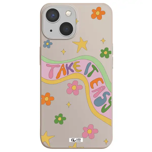 Take It Easy Apple iPhone 13 Silicone Stone Case
