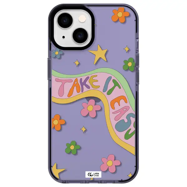 Take It Easy Apple iPhone 14 impact Lilac Case