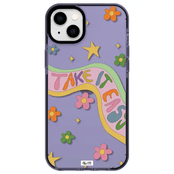 Take It Easy Apple iPhone 14 plus impact Lilac Case