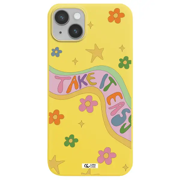 Take It Easy Apple iPhone 14 plus Silicone canary yellow Case