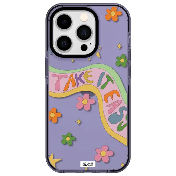 Take It Easy Apple iPhone 14 pro impact Lilac Case