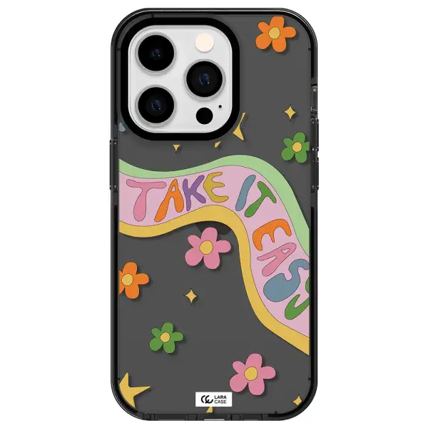 Take It Easy Apple iPhone 14 pro impact Smoke Black Case