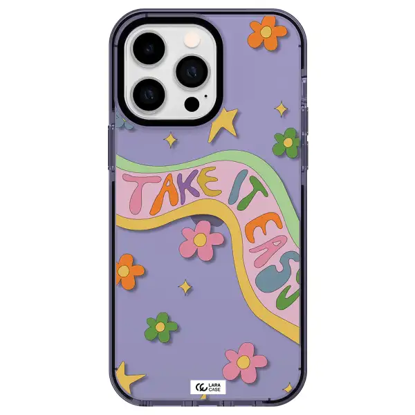 Take It Easy Apple iPhone 14 pro max impact Lilac Case