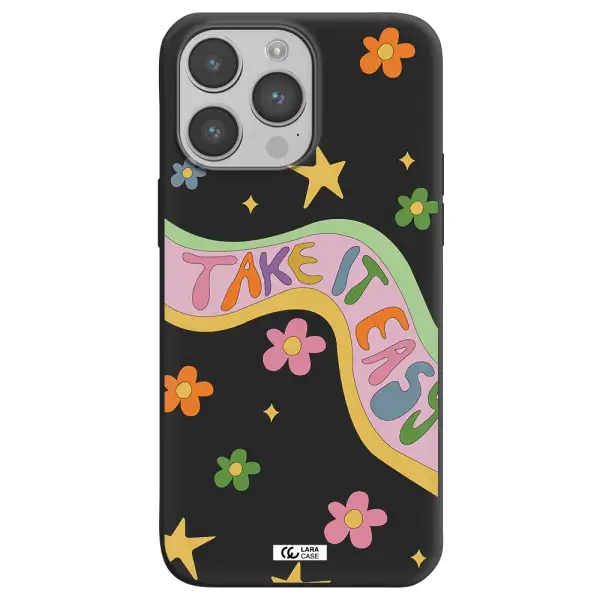 Take It Easy Apple iPhone 14 pro Silicone black Case