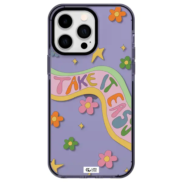 Take It Easy Apple iPhone 15 Pro impact Lilac Case