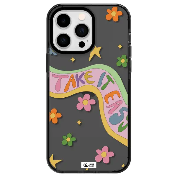 Take It Easy Apple iPhone 15 Pro impact Smoke Black Case