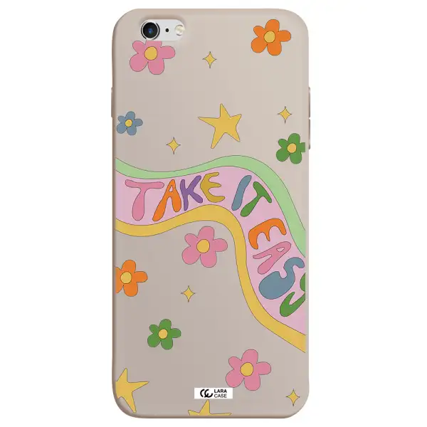 Take It Easy Apple iPhone 6 s plus Silicone Stone Case