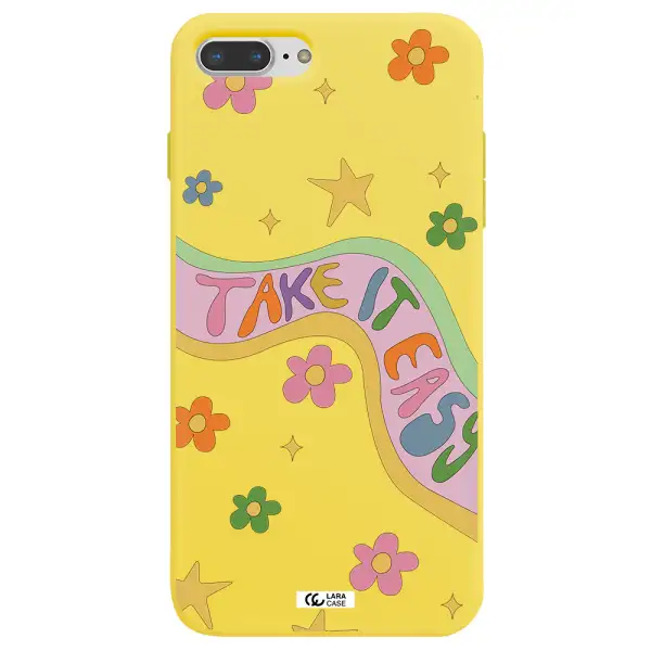 Take It Easy Apple iPhone 7 plus Silicone canary yellow Case