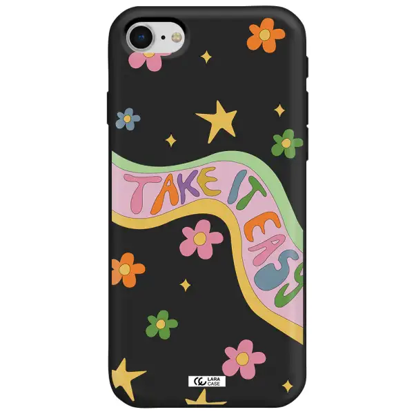 Take It Easy Apple iPhone se 2020 Silicone black Case