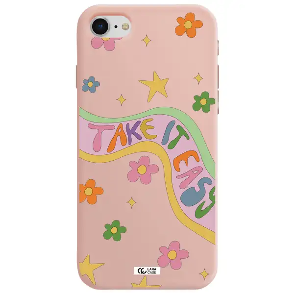 Take It Easy Apple iPhone se 2020 Silicone pastel pink Case