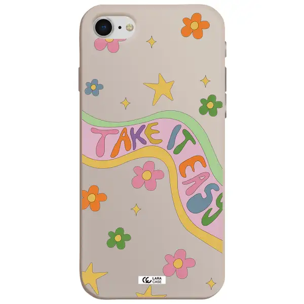 Take It Easy Apple iPhone se 2020 Silicone Stone Case