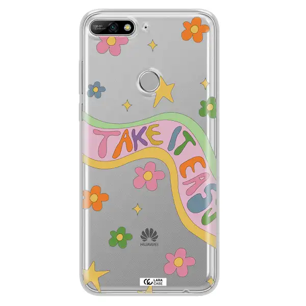 Take It Easy Huawei Y7 2018 Clear TPU Case