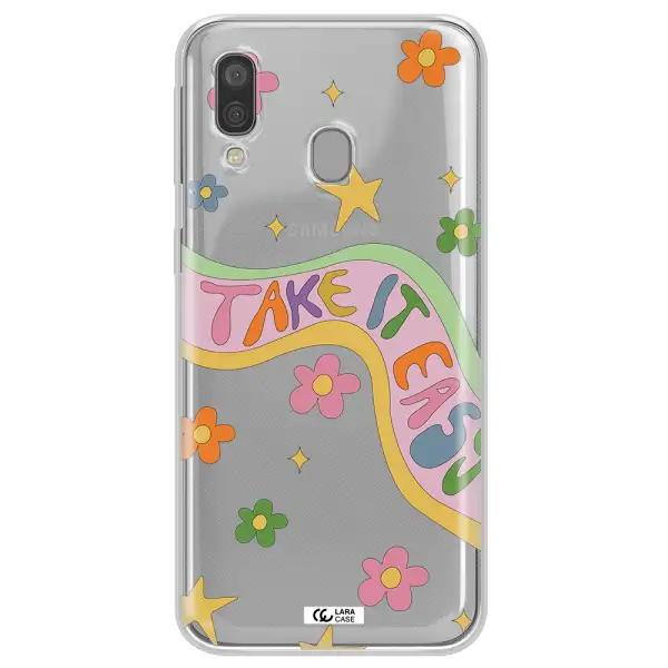 Take It Easy Samsung A40 Clear TPU Case