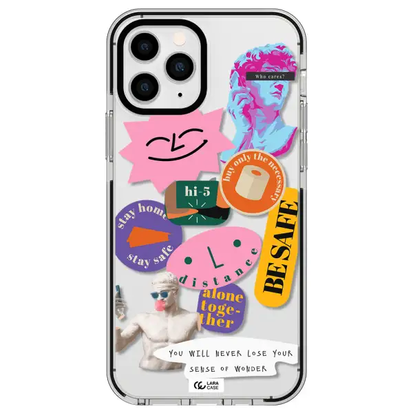 Be Safe Apple iPhone 11 pro max impact black border Case