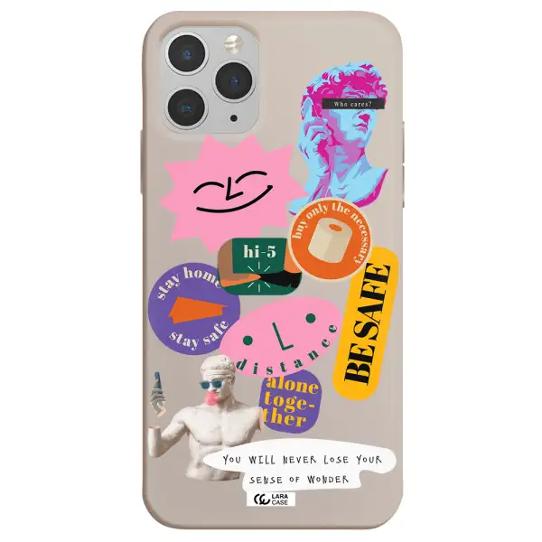 Be Safe Apple iPhone 11 pro max Silicone Stone Case