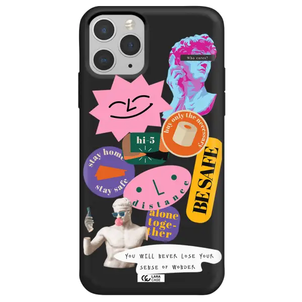 Be Safe Apple iPhone 11 pro Silicone black Case