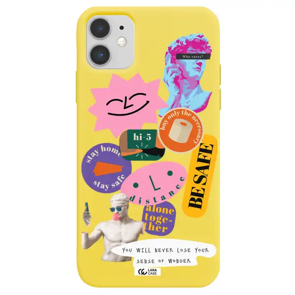 Be Safe Apple iPhone 11 Silicone canary yellow Case