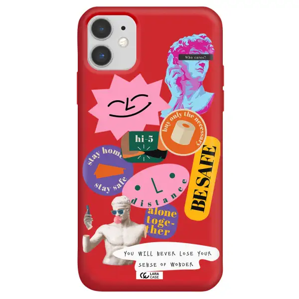 Be Safe Apple iPhone 11 Silicone Imperial Red Case