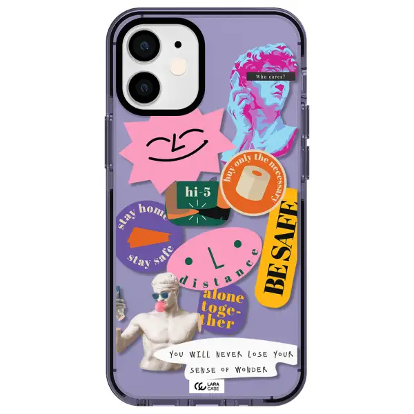 Be Safe Apple iPhone 12 mini impact Lilac Case