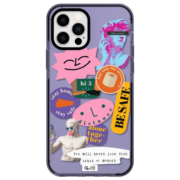 Be Safe Apple iPhone 12 pro impact Lilac Case