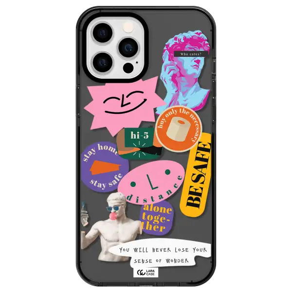 Be Safe Apple iPhone 12 pro max impact Smoke Black Case