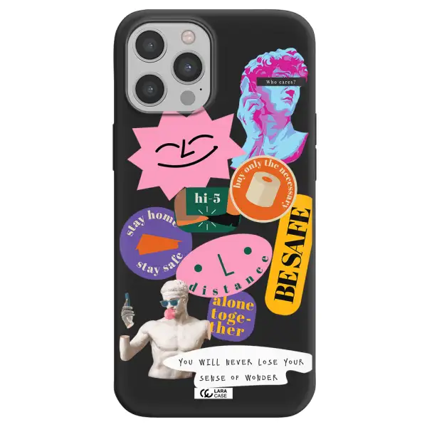 Be Safe Apple iPhone 12 pro max Silicone black Case