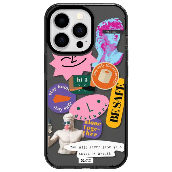 Be Safe Apple iPhone 13 Pro impact Smoke Black Case