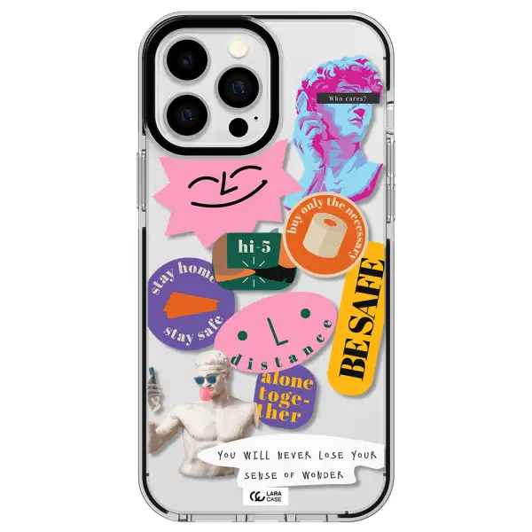 Be Safe Apple iPhone 13 Pro Max impact black border Case