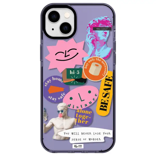 Be Safe Apple iPhone 14 plus impact Lilac Case