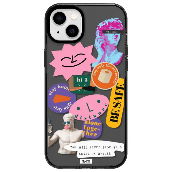 Be Safe Apple iPhone 14 plus impact Smoke Black Case