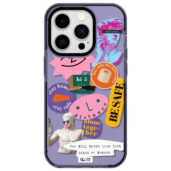 Be Safe Apple iPhone 14 pro impact Lilac Case