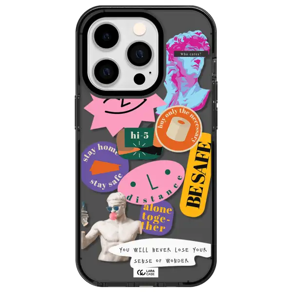 Be Safe Apple iPhone 14 pro impact Smoke Black Case