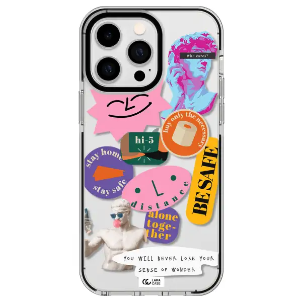 Be Safe Apple iPhone 14 pro max impact black border Case