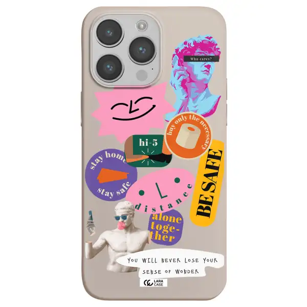 Be Safe Apple iPhone 14 pro Silicone Stone Case