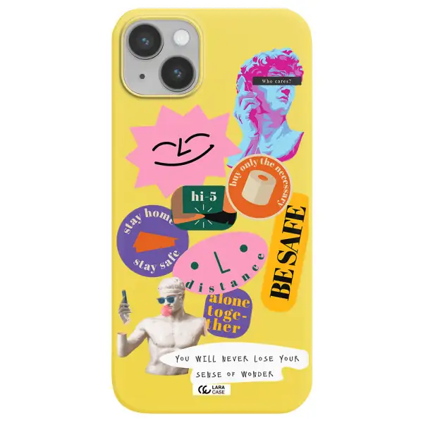 Be Safe Apple iPhone 14 Silicone canary yellow Case