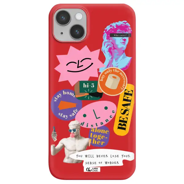 Be Safe Apple iPhone 14 Silicone Imperial Red Case