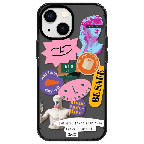 Be Safe Apple iPhone 15 impact Smoke Black Case