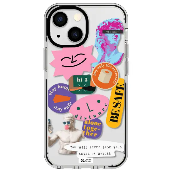 Be Safe Apple iPhone 15 Plus impact black border Case