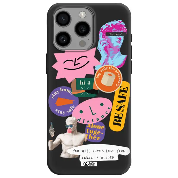 Be Safe Apple Iphone 15 Pro max Silicone black Case