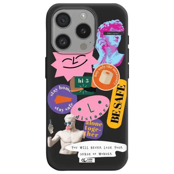 Be Safe Apple Iphone 15 Pro Silicone Black Case